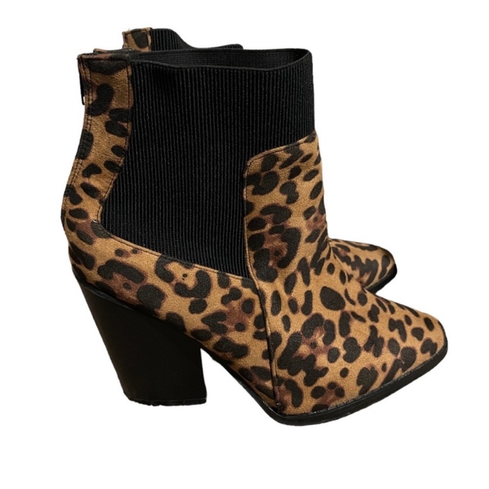 Leopard Print Ankle Boots